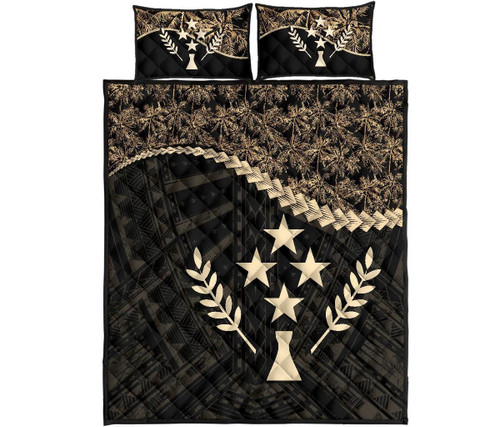 Kosrae Polynesian Quilt Bed Set Golden Coconut 1