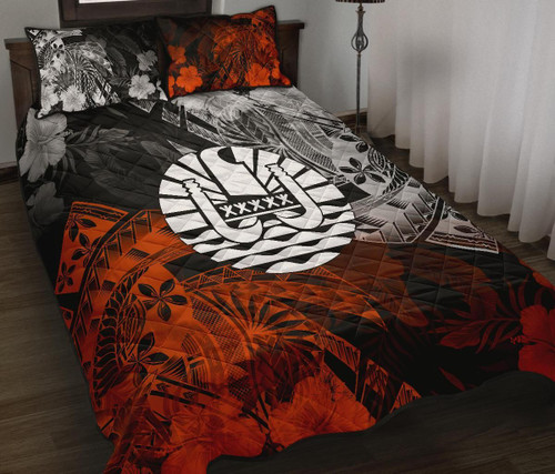 Tahiti Polynesian Quilt Bed Set - Vintage Polynesian Turtle 1