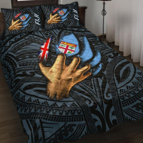 Fiji Quilt Bed Set - Fiji In Me (Blue) 1