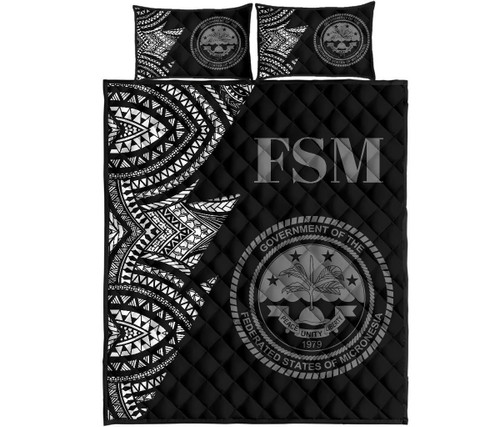 Federated States of Micronesia Quilt Bed Set - Federated States of Micronesia Seal Flash Version 1