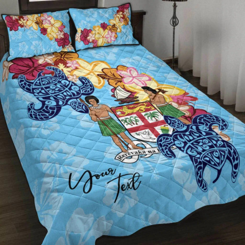 Fiji Custom Personalised Quilt Bed Set - Tropical Style 1