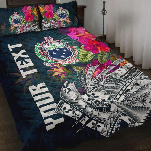 Samoa Custom Personalised Quilt Bed Set - Summer Vibes 1