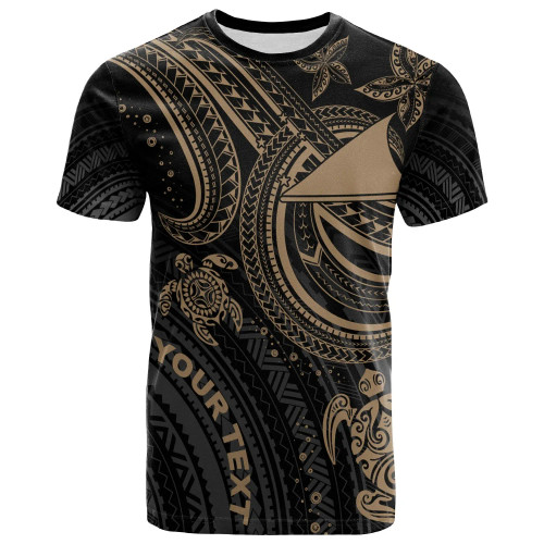 Tokelau Custom Personalised T-shirt - Gold Turtle 1