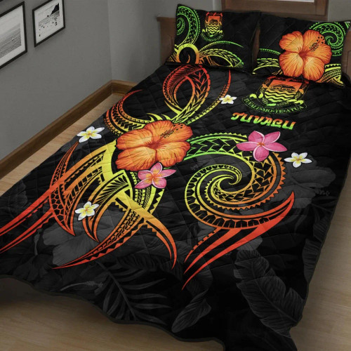 Tuvalu Polynesian Quilt Bed Set - Legend of Tuvalu (Reggae) 1