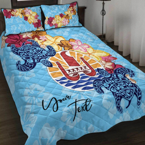 French Polynesia Custom Personalised Quilt Bed Set - Tropical Style 1