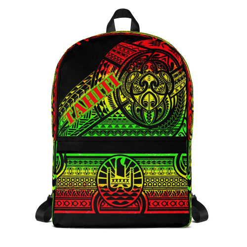 Frech Polynesia Tahiti Backpack - Turtle Poynesia Patterns 1