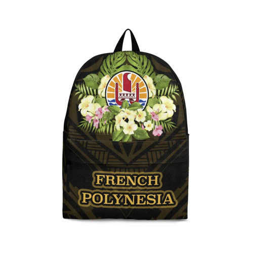 French Polynesia Backpack - Polynesian Gold Patterns Collection 1