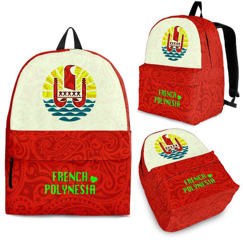 French Polynesia Backpack - Pattern Flag 1