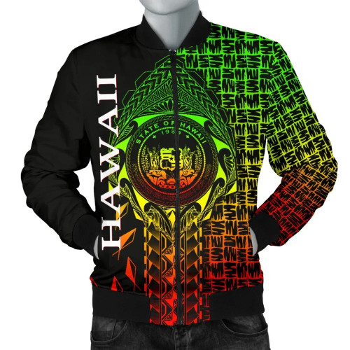 Hawaii Bomber Jacket - Hawaii Seal Rocket Style (Reggae) 1