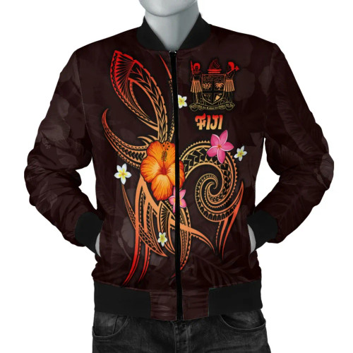 Fiji Polynesian Bomber Jacket - Legend of Fiji (Red) 1