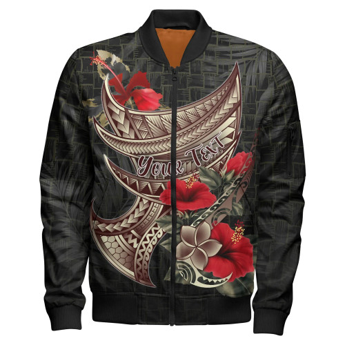 Polynesian Custom Personalised Bomber Jacket- Polynesian Tribal Vintage Style 1