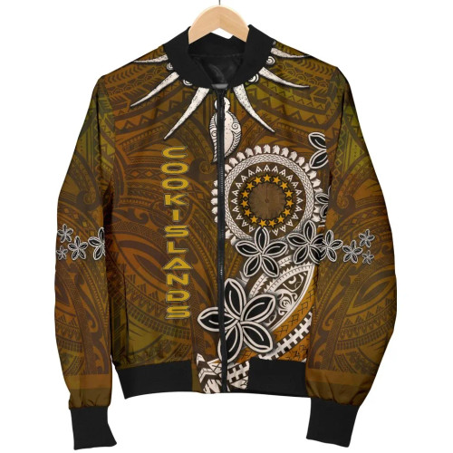 Cook Islands Bomber Jacket - Polynesian Boar Tusk 1