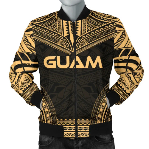 Guam Polynesian Chief Bomber Jacket - Gold Version 1