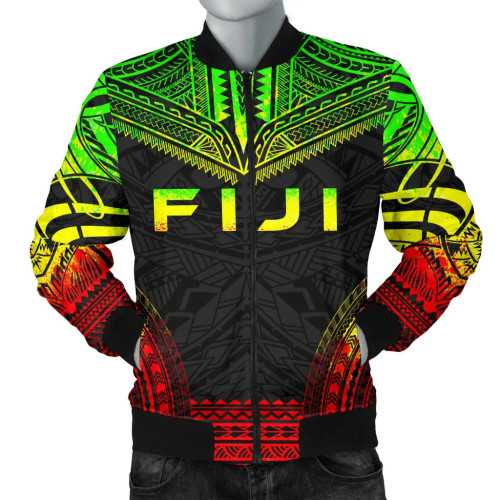 Fiji Polynesian Chief Bomber Jacket - Reggae Version 1