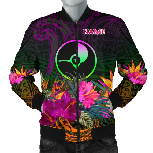 Yap Personalised Bomber Jacket - Summer Hibiscus 1