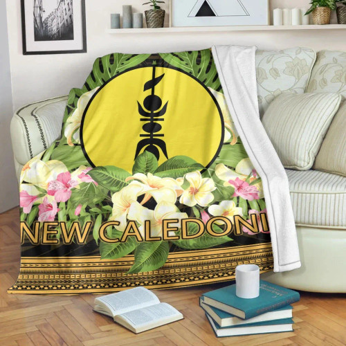 New Caledonia Premium Blanket - Polynesian Gold Patterns Collection 1