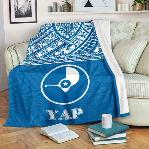 Yap Premium Blanket - Micronesian Blue Version 1