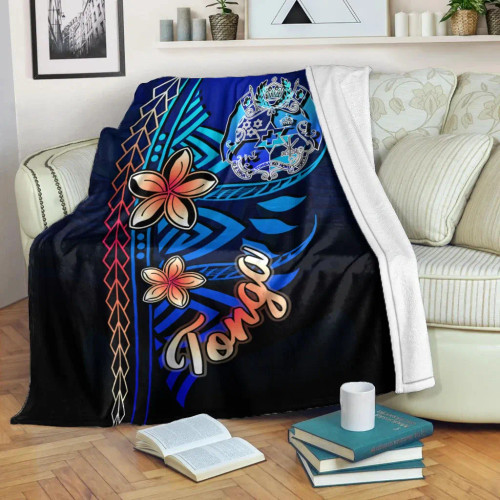 Tonga Premium Blanket - Vintage Tribal Mountain 1