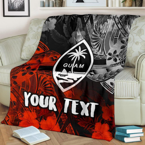 Guam Polynesian Personalised Premium Blanket - Vintage Polynesian Style 1