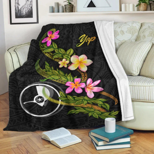 Yap Polynesian Blanket - Plumeria Tribal 1