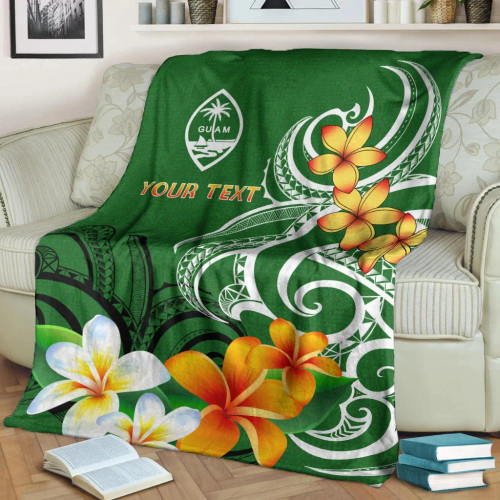 Guam Personalised Premium Blanket - Guamanian Spirit Green 1