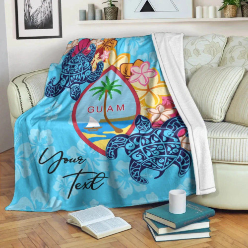 Guam Custom Personalised Premium Blanket - Tropical Style 1