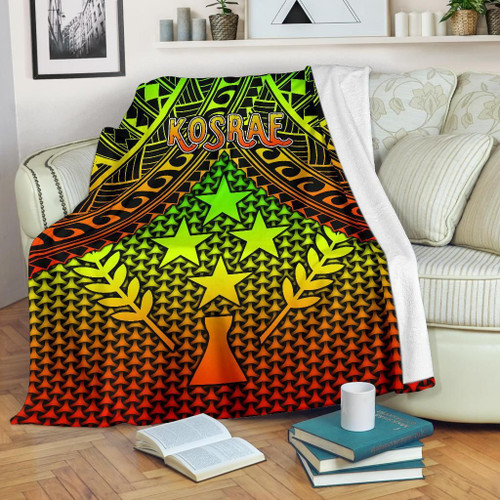 Polynesian Kosrae Premium Blanket - Reggae Vintage Polynesian Patterns 1