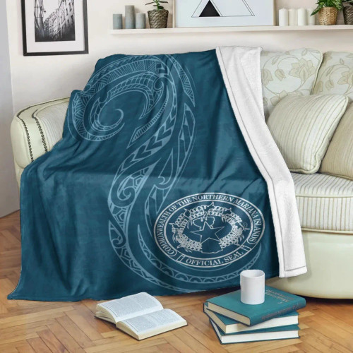 Northern Mariana Islands Premium Blanket -  Polynesian Style 1