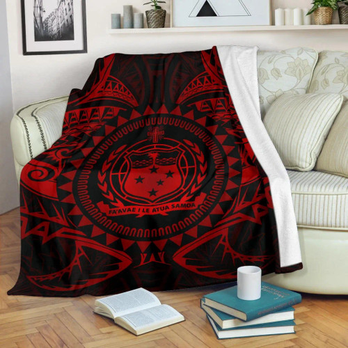 Samoa Polynesian Premium Blanket - Samoa Red Seal 1