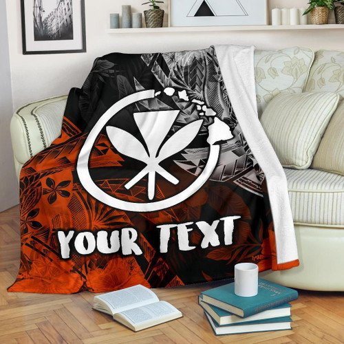 Polynesian Hawaii Kanaka Maoli Personalised Premium Blanket - Vintage Polynesian Style 1