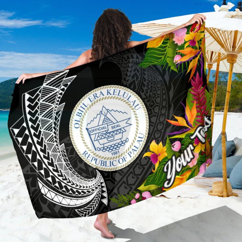 Palau Sarong - Custom Personalised Seal Spiral Polynesian Patterns 1