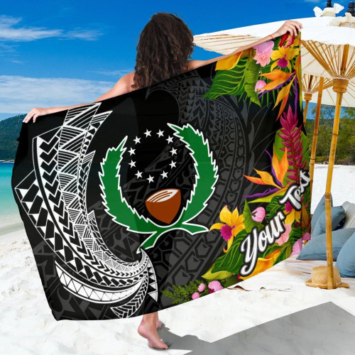 Pohnpei State Sarong - Custom Personalised Seal Spiral Polynesian Patterns 1