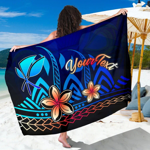 Hawaii Custom Personalised Sarong - Vintage Tribal Mountain 1