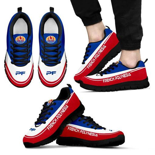 French Polynesia Sneakers - French Polynesia Coat Of Arms 1