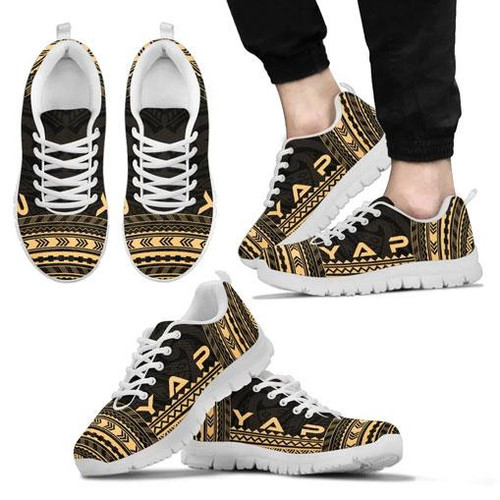 Yap Sneakers - Yap Polynesian Chief Tattoo Gold Version 1