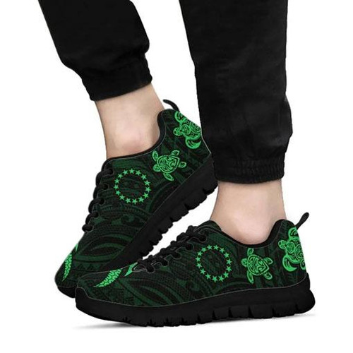 Cook Islands Sneakers - Green Tentacle Turtle 1