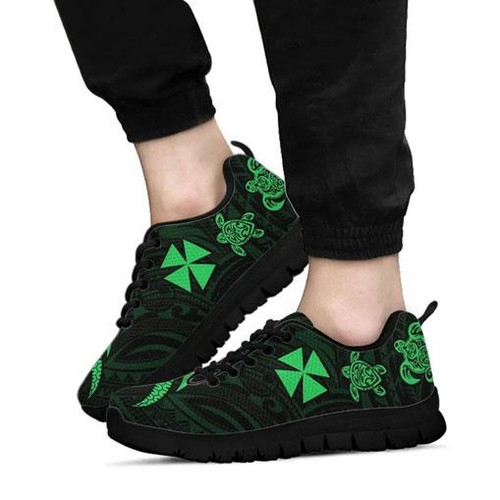 Wallis and Futuna Sneakers - Green Tentacle Turlte 1