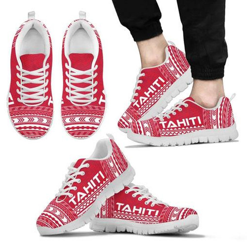 Tahiti Sneakers - Tahiti Polynesian Chief Tattoo Red Version 1