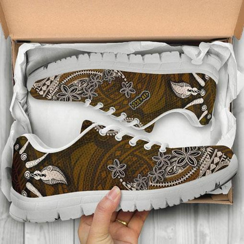 American Samoa Custom Personalised Sneakers - Polynesian Boar Tusk 1