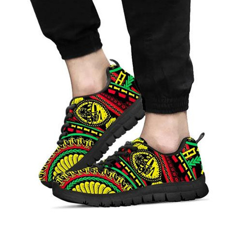Guam Polynesian Sneakers - Chamorro Rasta 1