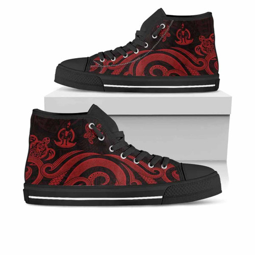 Vanuatu High Top Shoes - Red Tentacle Turtle 1