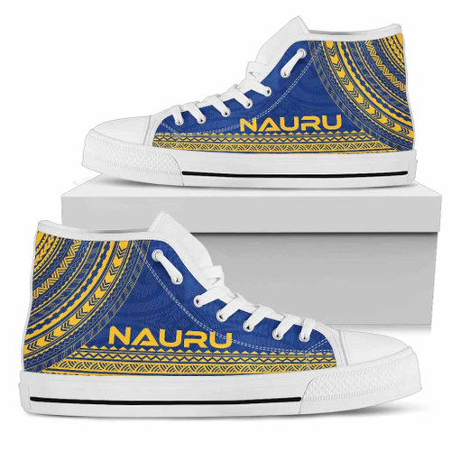 Nauru High Top Shoes - Polynesian Flag Chief Version 1