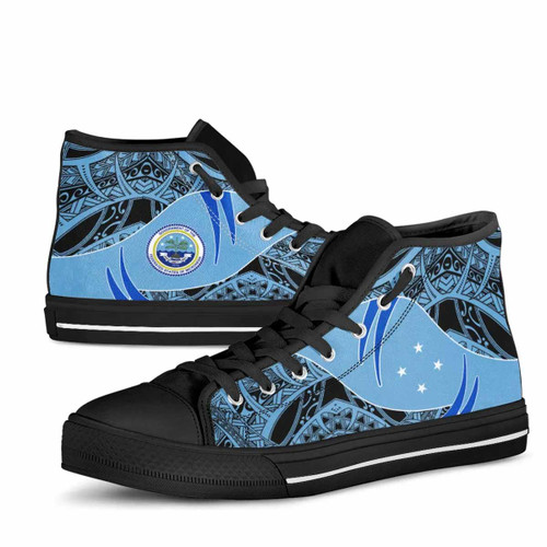 Federated States of Micronesia High Top Shoes - Symmetrical Lines 1