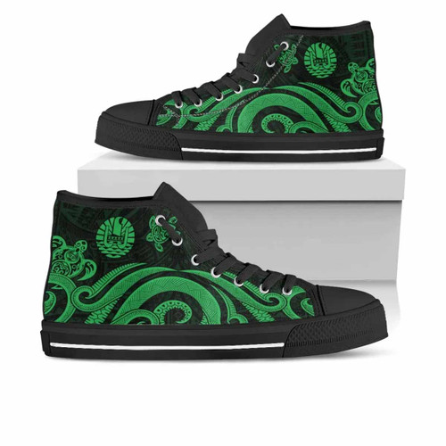 Tahiti High Top Shoes - Green Tentacle Turtle 1