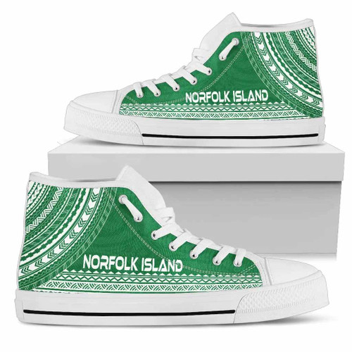 Norfolk Island High Top Shoes - Polynesian Flag Chief Version 1