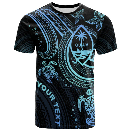 Guam Custom Personalised T-shirt - Blue Turtle 1