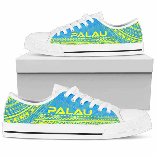 Palau Low Top Shoes - Polynesian Flag Chief Version 1
