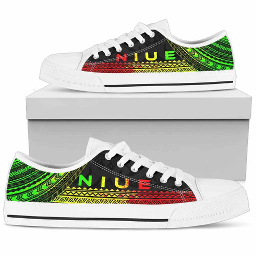 Niue Low Top Shoes - Polynesian Reggae Chief Version 1