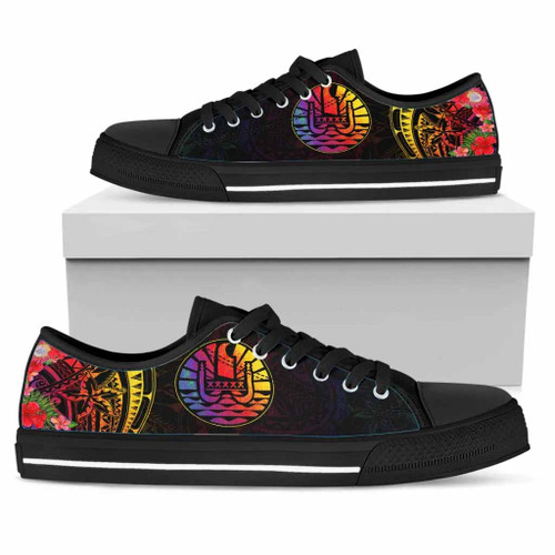 French Polynesia Low Top Shoes - Tropical Hippie Style 1