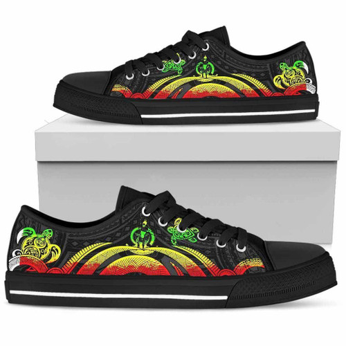 Vanuatu Low Top Canvas Shoes - Reggae Tentacle Turtle 1